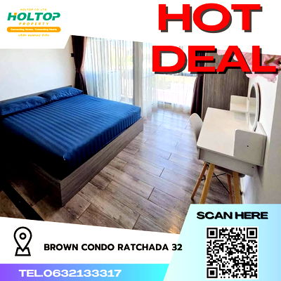 Condos for rent Major Cineplex Ratchayothin : #R2600 For rent  Brown Condo Ratchada 32