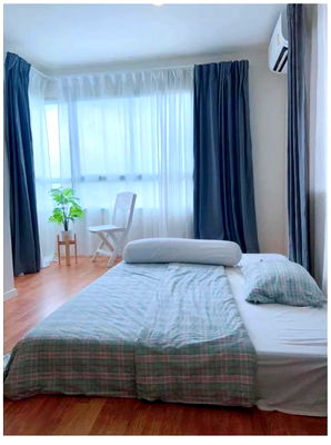 Condos for rent The Nine Rama 9 : LPS120 Condo for rent, Lumpini Ville Phatthanakan-Srinakarin, 24th floor, city view, 31.5 sq m., 1 bedroom, 1 bathroom, 12,000 baht, 064-959-8900