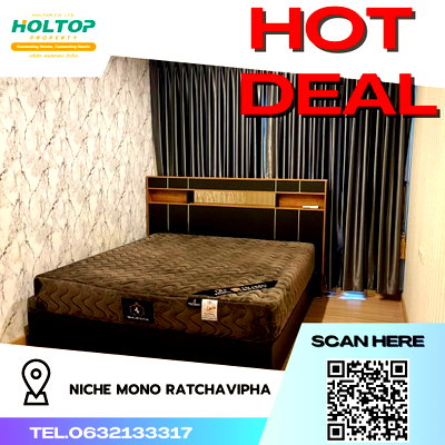 คอนโดให้เช่า : #R2622 ให้เช่า Niche Mono Ratchavipha 