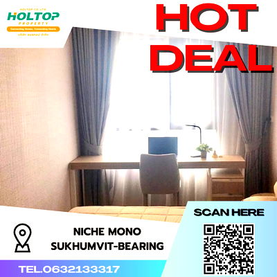 Condos for rent BTS Bearing : #S2627 For Rent Niche Mono Sukhumvit Bearing