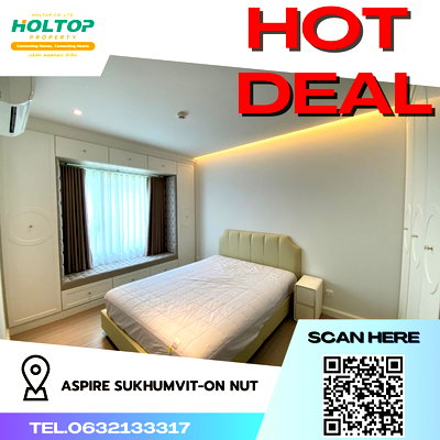 คอนโดให้เช่า : #R2663 ให้เช่า Aspire Sukhumvit-On Nut