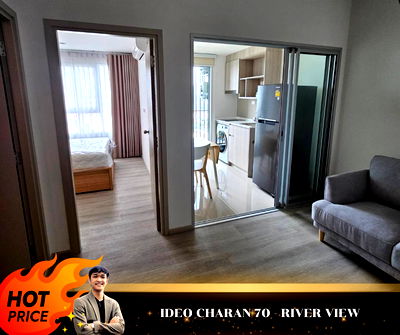 เช่าคอนโด รพ.วชิรพยาบาล : ให้เช่า 🔥IDEO CHARAN 70 - Riverview 🔥ห้องสวย ชั้นสูง พร้อมเข้าอยู่ //สอบถามเพิ่มเติมที่ LineID :@𝐭𝐡𝐢𝐫𝐝𝐩𝐫𝐨𝐩𝐞𝐫𝐭𝐲