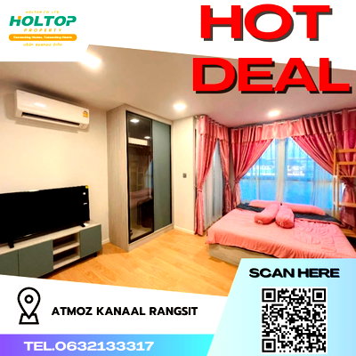 คอนโดให้เช่า : #R2701 ให้เช่า Atmoz Kanaal Rangsit