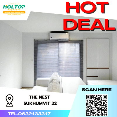 Condos for rent BTS Asok : #S2666 For Rent The Nest Sukhumvit 22