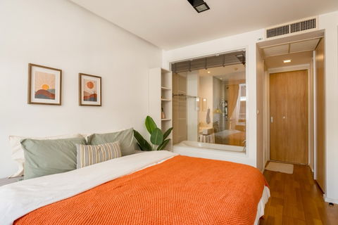 รูปภาพ ✨ Rent newly renovated condo, The NEST, Ploenchit 1 Bed 43 Sqm, Fully furnished Hi Speed Internet, air purifier, beautiful, quiet, BTS Ploenchit