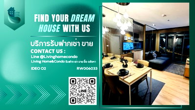 Condos for rent : For rent IDEO O2 2 bedrooms, 1 bathroom, beautifully decorated, ready to move in, north direction LH-RW006033