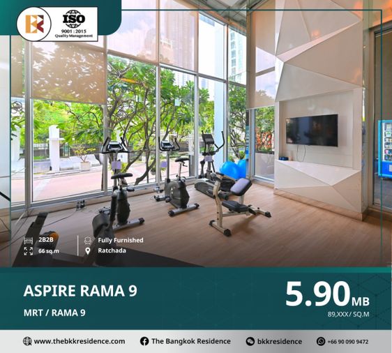 Aspire Rama 9 ยูนิตลดพิเศษ บนทำเลศักยภาพ ใกล้ MRT พระราม 9