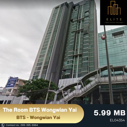 💥 Urgent sale !! The Room BTS Wongwian Yai Loss Price 💯 High class, beautiful view, ready to travel, convenient to travel near BTS - Wongwian Yai 🚄