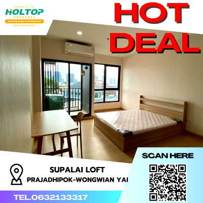 Condos for rent : #S2728 For Rent Supalai Loft Prajadhipok-Wongwianyai
