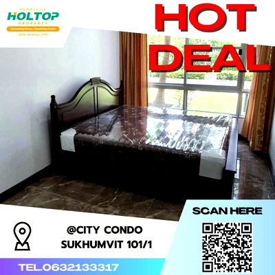 คอนโดให้เช่า : #S2737 ให้เช่า @City Condominium Sukhumvit101/1