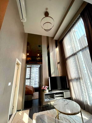 คอนโดให้เช่า : ให้เช่าคอนโด ไนท์บริดจ์ สเปซ พระราม 9 อาคาร 1 ชั้น 16 Duplex 2 ห้องนอน ขนาด 44.00 ตรม ใกล้ Central พระราม 9