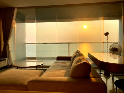 Condos for rent : For rent condo the Palm wongamat beach front Pattaya 99 Sq.m (S03-1976) 