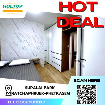 Condos for rent Phasi Charoen : #S2751 For Rent Supalai Park Ratchapruek-Phetkasem