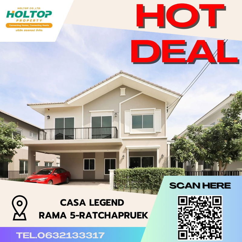 Houses for rent : #S2754 For Rent Casa Legend Rama5-Ratchapruek