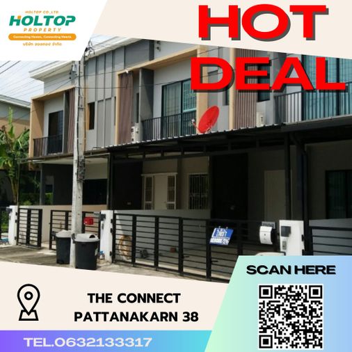 ให้เช่าทาวน์โฮม 3 ห้องนอน 119 ตร.ม. 29.8 ตร.ว. เดอะ คอนเนค พัฒนาการ 38