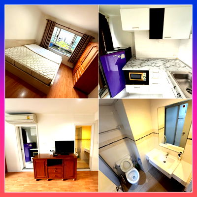 Condos for rent : Lumpini Ville Ramkhamhaeng 44 Condo for rent near Hospital, Ramkhamhaeng University, The Mall Bangkapi, NIDA, Serithai, Hua Mak, Krungthep Kreetha.