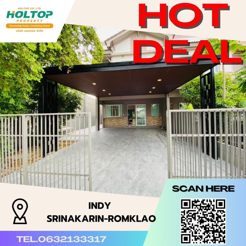 ทาวน์โฮมให้เช่า : #S2810 ให้เช่า Indy Srinakarin-Romklao