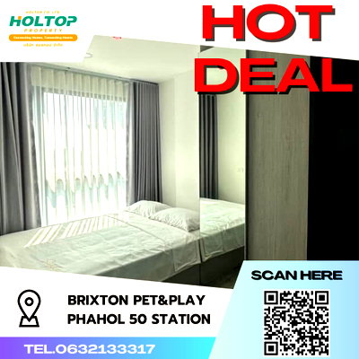 คอนโดให้เช่า : #S2817 ให้เช่า Brixton Pet&Play Phahol50