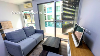 Condos for sale Sutthisan Winitchai Road : A Space Play Suthisan Condo, 1 Bedroom, 41.47 Sq.m. - Poolside Unit with Stunning Views!
