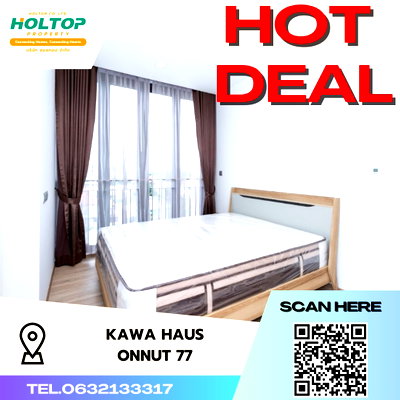 คอนโดให้เช่า : #S2825 ให้เช่า Kawa Haus Onnut77