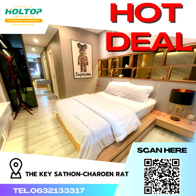 คอนโดให้เช่า : #R2828 ให้เช่า The Key Sathon-Charoen Rat