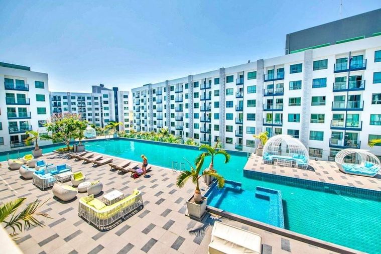  อาคาเดีย บีช รีสอร์ท พัทยา วิวสวน ตกแต่งพร้อมอยู่