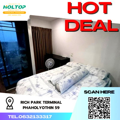 คอนโดให้เช่า : #R2829  ให้เช่า Rich Park Terminal Phaholyothin 59