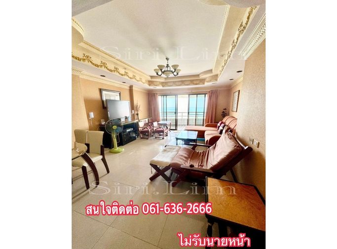 Call : 061-636-2666 ขายคอนโดติดทะเล โครงการ คอนโดเทล คลิฟ แอนด์ บีช กฤษดานคร ห้องใหญ่ 99.41 ตารางเมตร 2 ห้องนอน ชั้น 31 วิวทะเล ตกแต่งครบ