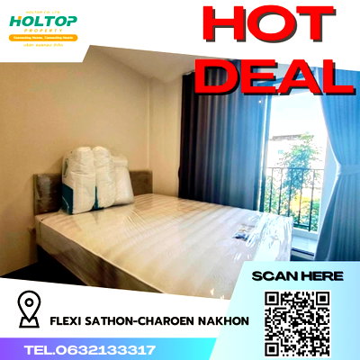 คอนโดให้เช่า : #R2835 ให้เช่า FLEXI Sathon-Charoen Nakhon