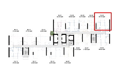 Condos for sale Sukumvit 64/2 : Layout, a width of 8 meters wide, the northern corner position. Close the Whizdom Inspire Sukhumvit @9.5 MB.