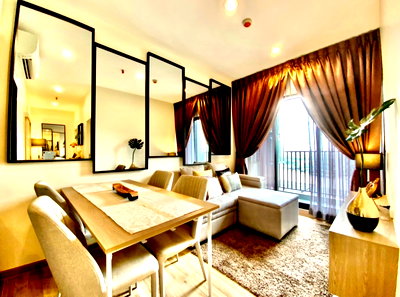 Condos for rent : rent: Niche Mono Charoen Nakhon, 2 bedrooms, beautiful, ready to move in, view of the Chao Phraya River curve. Interested, add Line @841qqlnr