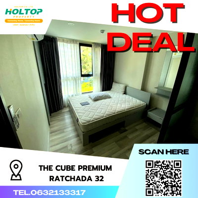 คอนโดให้เช่า : #S2866 ให้เช่า The Cube Premium Ratchada 32