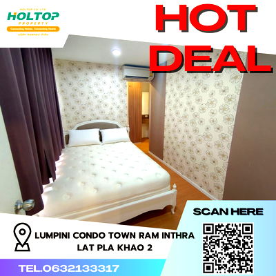 เช่าคอนโด ฟู๊ดแลนด์ รามอินทรา : #R2876 ให้เช่า Lumpini Condo Town Ram Inthra-Lat Pla Khao 2