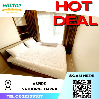 คอนโดให้เช่า : #S2924 ให้เช่า Aspire Sathorn-Thapra