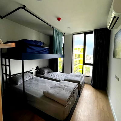 Condos for rent : only 4,000+ THB per person!  Attitude BU, opposite Bangkok University   Building A, 8th Floor, Room 89/169, 31.37 sqm, spacious room