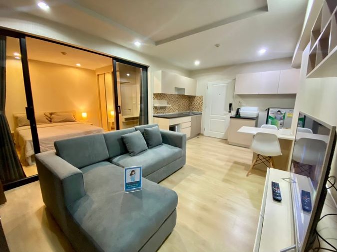 City Link Condo ห้อง 1Bed ตึกซานฟราน ชั้น 3😍 ไซต์ 37 ตรม. 8,500/เดือน✅ เฟอร์นิเจอร์แน่น โซฟาตัวใหญ่ 