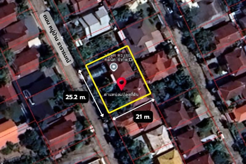 ขายที่ดิน : ✨✨✨(ขาย) ที่ดิน 133 ตร.ว. พร้อม🏚️สิ่งปลูกสร้าง2 หลัง 📍ใน หมู่บ้านธารารมณ์ รามคำแหง 150 เพียง 8.70 ลบ.