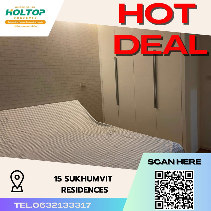 คอนโดให้เช่า : #S2978 ให้เช่า 15 Sukhumvit Residences