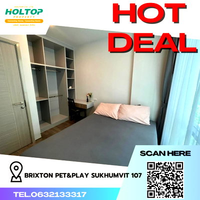 คอนโดให้เช่า : #R2944 ให้เช่า BRIXTON Pet&Play Sukhumvit 107