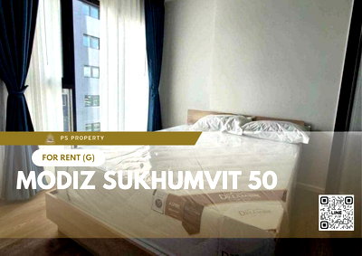 คอนโดให้เช่า : ให้เช่า 🔥 MODIZ Sukhumvit 50 🔥 เฟอร์นิเจอร์ เครื่องใช้ไฟฟ้าครบ ใกล้ BTS อ่อนนุช