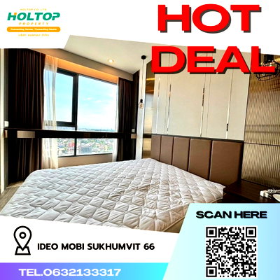 คอนโดให้เช่า : #R2999 ให้เช่า Ideo Mobi Sukhumvit 66
