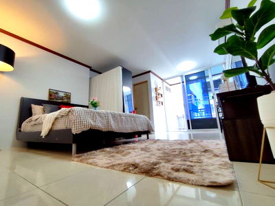 เช่าคอนโด ถนนอินทามระ : ให้เช่า รัชดา ซิตี้ 18  ห้องสตูดิโอ ชั้น 5 เฟอร์ครบ  พร้อมอยู่ 