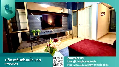 คอนโดให้เช่า : ให้เช่า Supalai Veranda Rama 9 เฟอร์นิเจอร์ครบ พร้อมเข้าอยู่ LH-RW6096