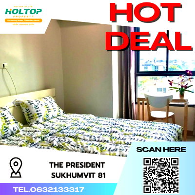 คอนโดให้เช่า : #S3048 ให้เช่า The President Sukhumvit 81