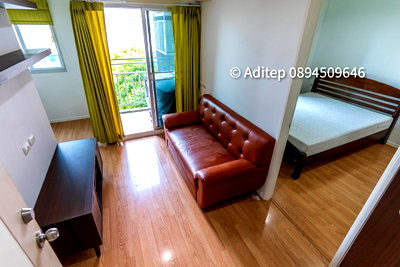 Condos for sale : Condo for sale, Lumpini Mega City Bangna, 1 bedroom, 26 sq m., Building B, RARE ITEM room, no walls attached to other rooms! 100% privacy