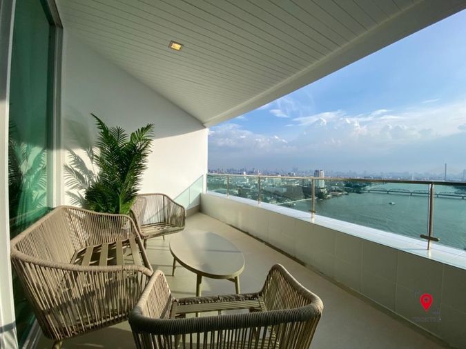 🌊🌊🌊Panoramic Riverview 3 BR. Condo❤️💛(For Sale)MY RESORT @ RIVER  🚝MRT Bang Phlat