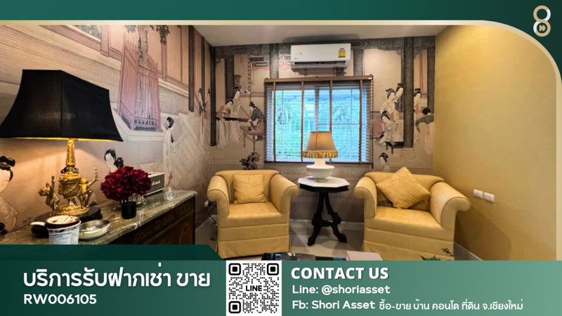 Houses for rent : Beautiful house for rent at Burasiri , Convenient location, near Ruamchok Mall (RW006105)