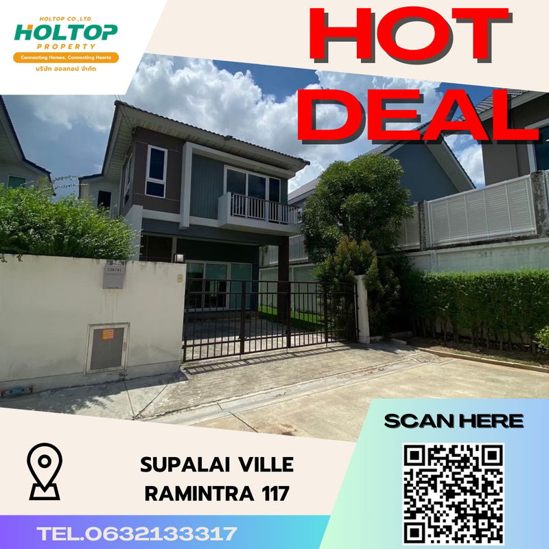 Houses for rent : #S3066 For Rent Supalai Ville Ramintra 117