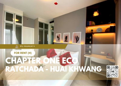 Condos for rent : For rent 🔥 Chapter One Eco Ratchada - Huai Khwang 🔥 Fully furnished and equipped with appliances, near MRT Huai Khwang