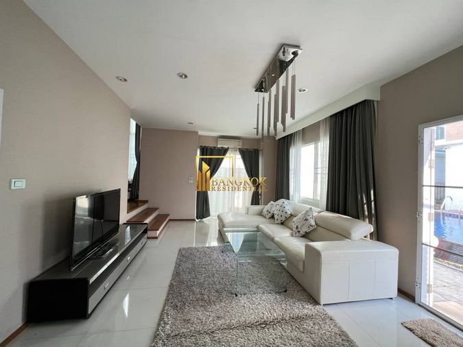 4-bed house for rent, 420 sqm, 105 sq wah, NIRVANA BEYOND 1 RAMKHAMHAENG - RAMA 9